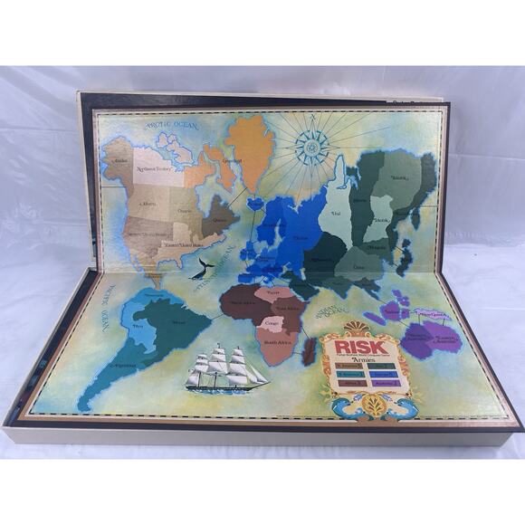RISK Board Game Parker Brothers World Conquest Vintage 1975-1980 - Picture 6 of 8